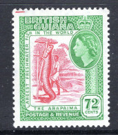 British Guiana 1954-63 QEII Pictorials - 72c Arapaima HM (SG 342) - British Guiana (...-1966)