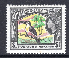 British Guiana 1954-63 QEII Pictorials - $1 Toucan HM (SG 343) - British Guiana (...-1966)