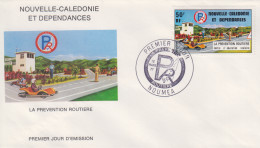 Enveloppe   FDC   1er   Jour   NOUVELLE   CALEDONIE    Prévention  Routiére    1977 - FDC