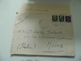 Busta Viaggiata Posta Aerea Con Lettera Manoscritta "NOMINA DIRETTORE UNIVERSITA' DI SALAMANCA" 1939 - Poststempel (Flugzeuge)