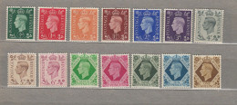 GREAT BRITAIN 1937 Definitive MVLH(**/*) Mi 198-211 CV50EUR #22638 - Neufs