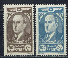 Syrie. 1944. N° 105/106* TB. - Luchtpost