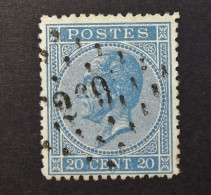 België - Belgique - Profiel Links/Gauche -  COB N° 18  - Bureau 269  - Neufchateau - 1865-1866 Perfil Izquierdo