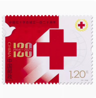2024-2 China 120 ANNI,OF RED CROSS STAMP 1V - Unused Stamps