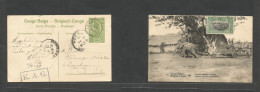 BELGIAN CONGO. 1914 (23 Apr) WWI Irumu (26 April - Denmark, Cph Via British East Africa Entebbe - Mombasa. 5c Green Stat - Autres & Non Classés