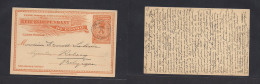 BELGIAN CONGO. 1904 (27 Nov) Stanleyville - Belgium. 15c Orange Stat Card. Fine Used. - Other & Unclassified