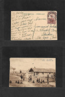 BELGIAN CONGO. 1940 (6 April) Usumbura - Rhodes, Egeo Sea. Italy Greek Postal Admin. Fkd Ppc. Very Rare Dest Area. - Autres & Non Classés