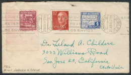 ANDORRA. 1962 (29 Abril). A La Vieja - USA. Sobre Tarifa 5 Ptas Franqueo Mixto Con Sello España Franco 10c. MB. - Other & Unclassified