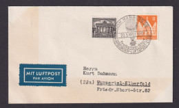 Ballon Flugpost Brief Air Mail Hamburg Luftsport Club MIF Bizone Bauten Berlin - Covers & Documents