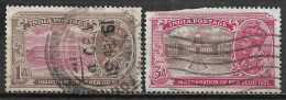 1931 INDIA Set Of 2 USED STAMPS (Michel # 126,128) CV €4.30 - 1911-35 King George V