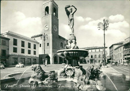 FANO - PIAZZA XX SETTEMBRE - FONATANA DELLA FORTUNA - ED. ROTOSTAMPA - SPEDITA 1964  (20090) - Fano