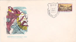 PHILATELIC EXHIBITION POSTAL STAMP DAY SIBIU 1974,COVERS FDC ROMANIA - FDC