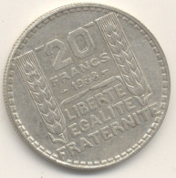 20 FRANCS 1938  ARGENT TTB+ - 20 Francs