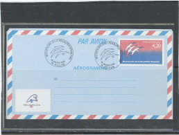 AEROGRAMME -N°1017 -AER -BICENTENAIRE DE LA REVOLUTION -BUREAU TEMPORAIRE -ROUEN 1-JAN 1989 - Aérogrammes