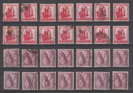 INDIA:  1967/69  DEFINITVA   -  2  VAL. US. -  RIPETUTI  14  VOLTE  -  YV/TELL. 224 + 226 - Used Stamps