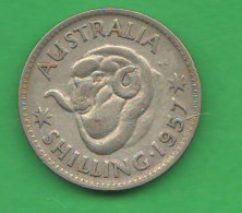 Australia One Shilling 1957 Australie Silver  K 59 - Shilling