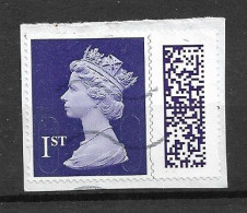 GB 2022 QEll MACHIN NEW BARCODE £1.85 FIRST CLASS MAIL PURPLE - Machins