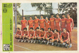 Volleyball Club OK Mladost Monter Zagreb Croatia Trading Card Svijet Sporta - Volleybal