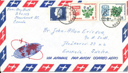 Canada Air Mail Cover Sent To Sweden 8-5-1965 - Airmail