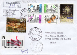 Philatelic Envelope With Stamps Sent From BULGARIA To ITALY - Lettres & Documents