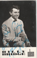 CPSM Autographe Original Signature Manuscrite Handwritten Signature +carte écrite Par Le Chanteur Billy BRIDGE - Sänger Und Musiker