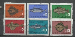 0607B- BULGARIA SERIE COMPLETA 1965 Nº 1328/1333 PECES FAUNA MARINA  VENDO SELLOS DE MUCHOS PAISES. Afganistán Albania A - Gebraucht