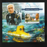 BAR8379- MALDIVAS 2015- MNH (BARCOS - JACQUES COUSTEAU) - Duikboten