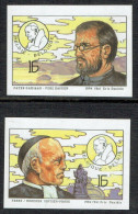 COB 2557/58 - ND - Bord De Feuille - Cote: 35,00 € - Béatification Du Père Damien Et Canonisation Du Frère Mutien - 1994 - 1981-2000