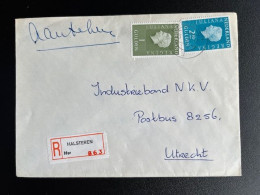 NETHERLANDS 1976 REGISTERED LETTER HALSTEREN TO UTRECHT 15-01-1976 NEDERLAND AANGETEKEND - Brieven En Documenten