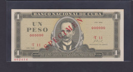 1 PESO 1968 UNC / SC SPECIMEN - Kuba