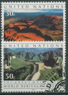 UNO New York 1992 UNESCO Uluru-Nationalpark Chinesische Mauer 625/26 Gestempelt - Gebraucht