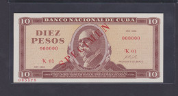 10 PESOS 1968 UNC / SC SPECIMEN - Cuba