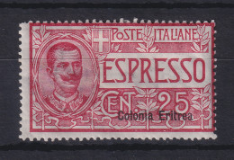 Italienisch-Eritrea 1905 Eilmarke 25 C. Mi.-Nr. 31 Ungebr.* - Erythrée