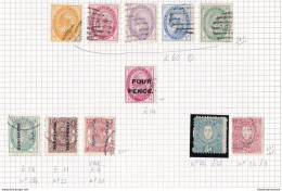 1886/95 TONGA -  10 Different Values  USED + MLH (SG 34) - Other & Unclassified