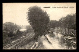 54 - FROUARD - LE CANAL DE LA MARNE AU RHIN ET LA MOSELLE - PENICHE - Frouard