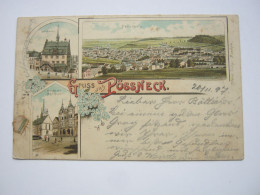 PÖSSNECK , Schöne   Karte Um 1897 - Poessneck