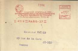 Lettre  EMA Havas C 1952  Chambre Syndicale Des Demenageurs Transport  Metiers 75 Paris    A20/13 - Other (Earth)