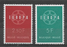 Belgica 1959.  Europa Mi 1164-65  (**) - 1959