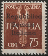 RSITE14N - 1944 RSI / Teramo, Sassone Nr. 14, Francobollo Di Posta Aerea Nuovo Senza Linguella **/ - Local And Autonomous Issues