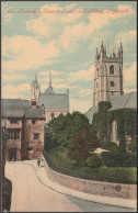 St Andrew's Church Tower & Abbey, Plymouth, Devon, 1907 - Valentine's Postcard - Plymouth