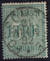 Regno D'Italia (1884) - Segnatasse 50 Lire Sass. 15 Ø - Strafport