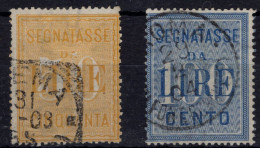 Regno D'Italia (1903) - Segnatasse 50/100 Lire Sass. 31/32 Ø - Impuestos