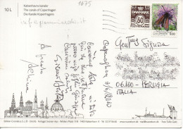 Philatelic Postcard With Stamps Sent From DENMARK To ITALY - Briefe U. Dokumente
