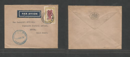 BELGIAN CONGO. 1951 (1 June) Leopoldville - Gold Coast, Accra. British Consular Mail. Air Single 5 Fr Fkd Envelope Cds + - Otros & Sin Clasificación