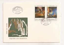 P2 Plic FDC ROMANIA - Prima Zi A Emisiunii - Pesteri Din Romania - First Day Cover , Uncirculated 1978 - FDC