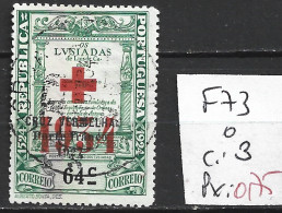 PORTUGAL FRANCHISE 73 Oblitéré Côte 3 € - Used Stamps
