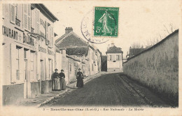 Neuville Sur Oise * La Rue Nationale Et La Mairie * Restaurant Billard épicerie - Neuville-sur-Oise