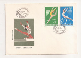 P3 Plic FDC ROMANIA - Prima Zi A Emisiunii - Gimnastica - First Day Cover, Uncirculated 1977 - FDC