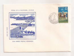 P3 Plic FDC ROMANIA - Prima Zi A Emisiunii - Podul De La Silistioara-Oltenia - First Day Cover, Uncirculated 1977 - FDC