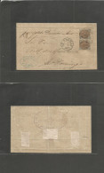 D.W.I.. 1882 (7 Jan) France, Paris, St. Thomas - Dominican Republic, Santo Domingo. Reverse Forwarding Agent Cacheet. JR - Antillen